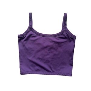 Crop Shop Boutique CSB Purple Cropped Tank size Medium